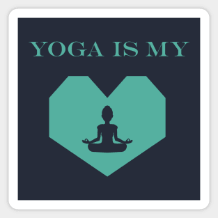 Yoga is my Heart Sticker